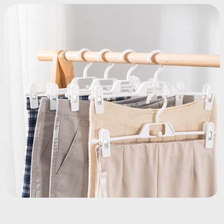 5st Klädhängare Klädtorkställ VIT