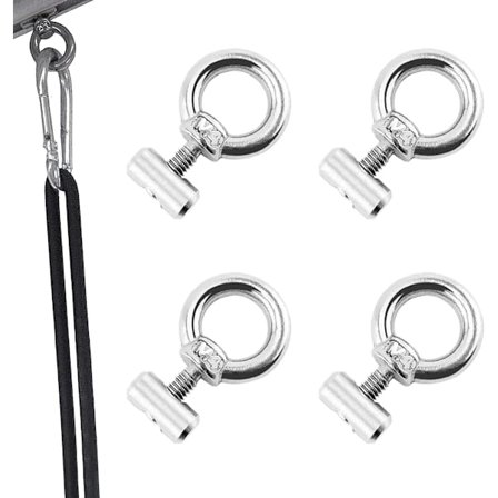 Markis Stoppar Paket, Låssats för Campingmarkis, Markis Stoppar i Rostfritt Stål, Rörskene Tillbehör för Husvagn, Husbil, Camper, Båt