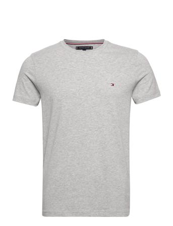 Core Stretch Slim C-Neck Tee T-shirts Short-sleeved Grå Tommy Hilfiger