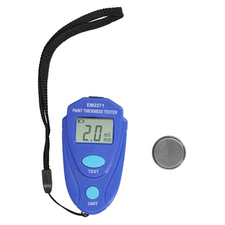 Tykkelsesmåler for billakk 0,0 mm til 2,0 mm/0 mil til 80 mil Coating Tester LCD digital måleenhet