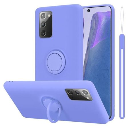 Coque för Samsung Galaxy NOTE 20 Housse i LIQUID LIGHT PURPLE Etui Case Cover Skydd i Silicon TPU mobiltelefon