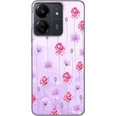 Kompatibelt Mobildeksel til Xiaomi Redmi 13C Petal Reverie Lilac Mist