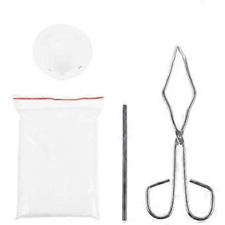 Set Metallsmältugn Set Grafit Omrörningsstav Smältugnsstav Degel Skål