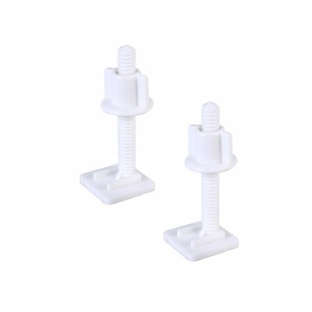 4-pack toalettstolsskruvar - i plast - 27 x 28 mm