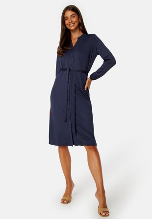 Happy Holly Madelyn midi dress Navy Klær
