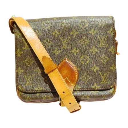 Louis Vuitton Vintage, pre-owned bag Cartouchiere Bruin, Dames, Maat:ONE Size,Canvas