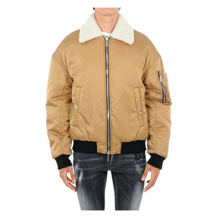 Dsquared2 - Bomberjackor - Brun - Herr - Storlek: M, Herr, Storlek: M