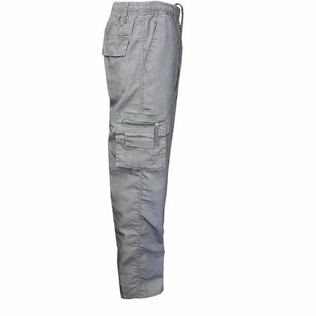 Enfärgade Cargo Straight Byxor För Män Grey 3xl