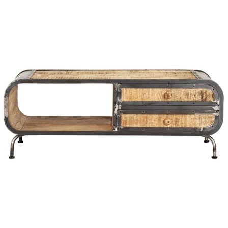 vidaXL Soffbord 100x50x35 cm massivt mangoträ