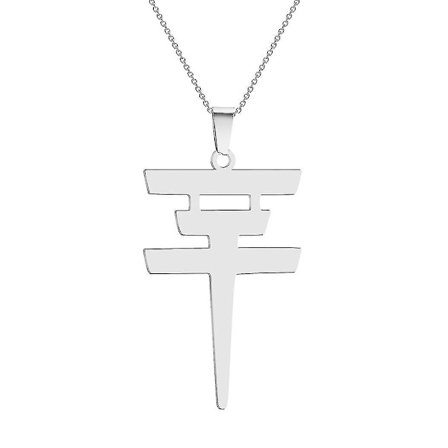 Cxwind Tokio Hotel -kaulakoru ruostumattomasta teräksestä, Tokio Hotel -riipus, Logo Bill Kaulitz -logosymbolikaulakoru