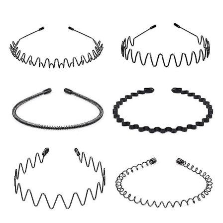 6-pack Hårband Sport Mode Hårband