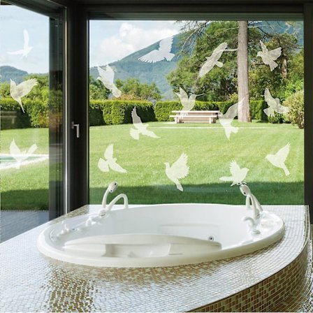 Ikkunoiden lintu-iskun estotarrat, lasioven suojaus ja lintujen pelastaminen, heijastus, 16 kpl, kirkas