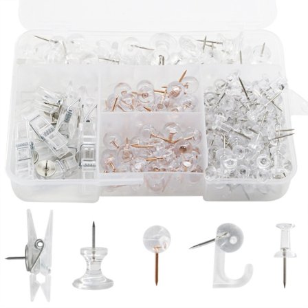 Push Pins Sæt Klare Push Pins Pins med kroge