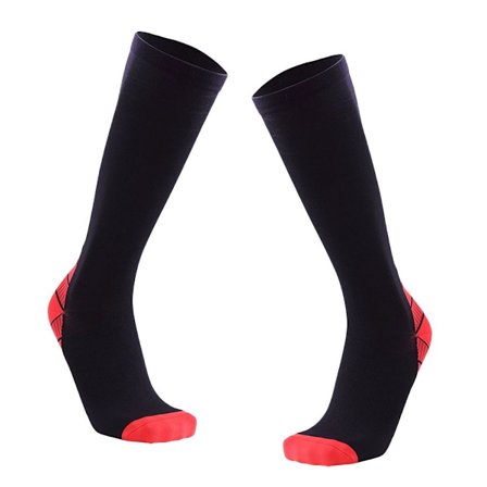 Utendørs løpesokker maraton kompresjonssokker menn og oransje KLB