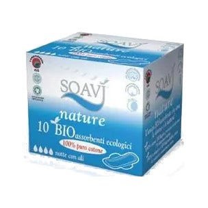 Soavi Assorbenti Bio Con Ali Notte 10 Pezzi