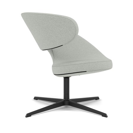 Varier Furniture Peel Club - Grey Wool - Black base