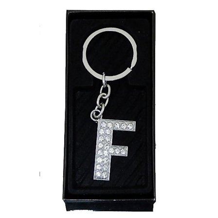 Vacker nyckelring Bokstaven F