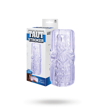 Taut Stroker Squeezable Masturbator - Clear - Sexleker Vuxen: Fleshlight, penisring, hylser & pumper