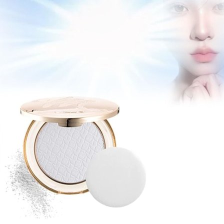 Presset ansiktspudder, oljekontroll matt presset pudderkompakt, langvarig setting makeup for sommerbruk (#01 Matt Ivory)