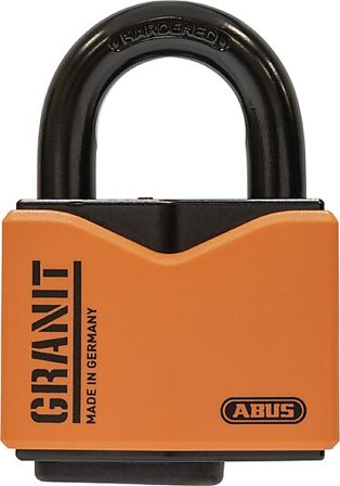 ABUS HENGELÅS 37/55 GRANIT ORANGE FG KL 3 M/PLUS NØKKEL