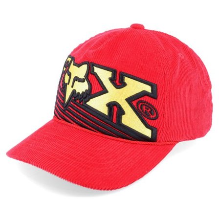 Fox - Röd adjustable Keps - Burm Hat Flame Red Adjustable @ Hatstore