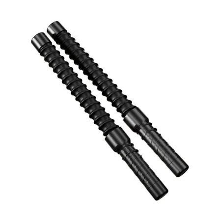 INF Ropeless Battle Rope Träningskit - Svart (Par) för Styrka och Cardio: Full Body Workout, Utrymmesbesparande Design,