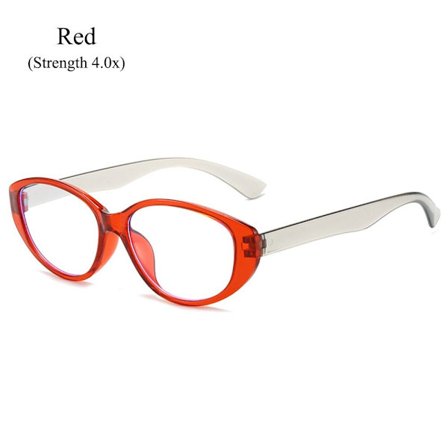 Læsebriller Læsere RØD STYRKE 4,0X STYRKE 4,0X
