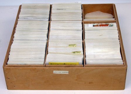 Norge, Sverige og Finland - Dubletsamling i 1 stor træ-kartotekskasse - Stemplet