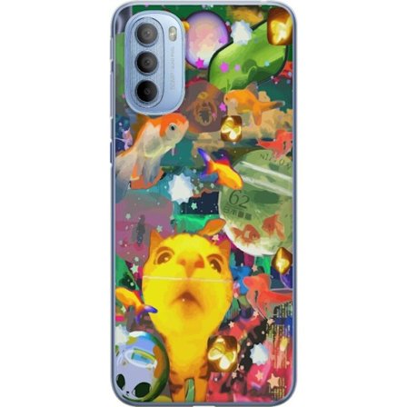 Kompatibelt Mobildeksel til Motorola Moto G31 Morsomme dyr