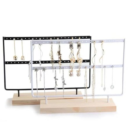 48 Hål Praktiskt Stilrent Metall Smyckesställ