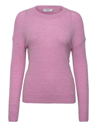 Femme Alpaca O Pullover Pink MOSS COPENHAGEN