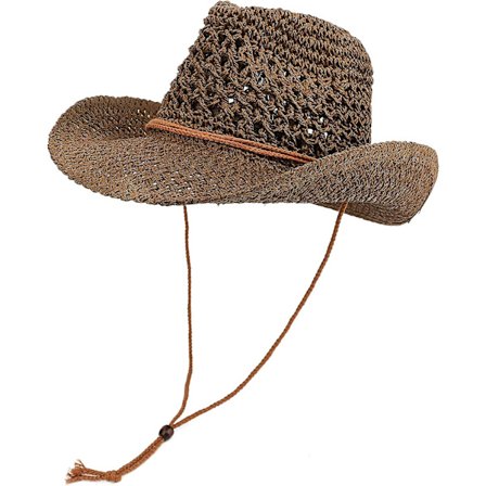 Vuxen Sol Halm Western Cowboyhatt