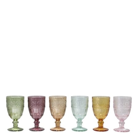 Saint-Émilion Vinglas 6-pack med mönster olika färger