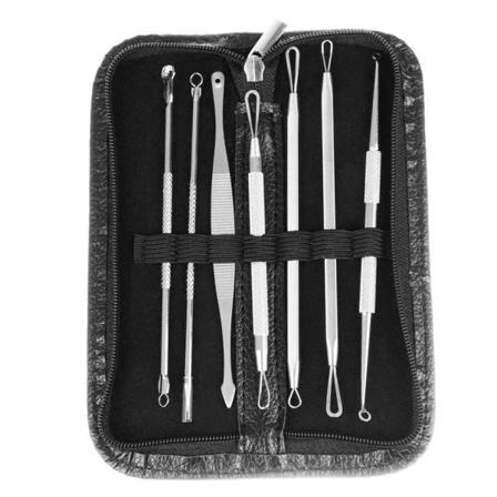 Pormaskborttagare Kit 7-pack Rostfritt Stål Silver
