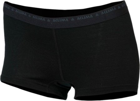 Aclima LightWool Shorts/Hipster Woman Jet Black