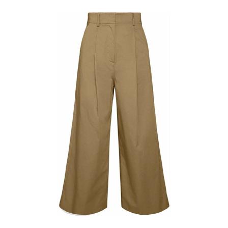 Max Mara Weekend Wide Byxor brun, Dam Byxor, Dam, Storlek: M
