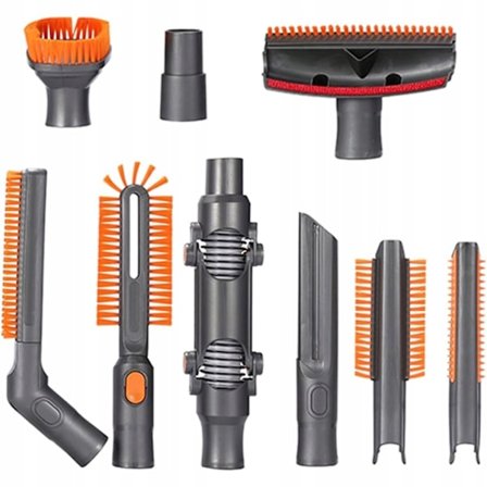 Stovsugermunnstykkesett 9 Deler 32 Mm – Universal Munnstykker | Høy Kvalitet | Kompatibel med Karcher WD3, WD4