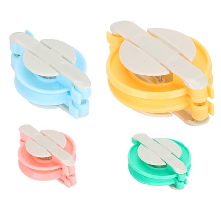 4 størrelser Pompom Maker Plast DIY Fluff Ball Vevnål Håndarbeid Strikkeverktøysett
