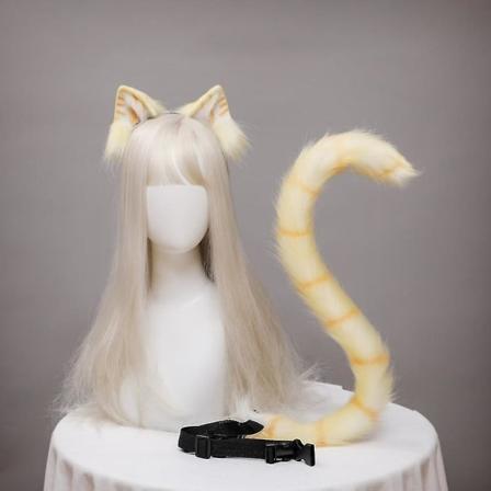 Pehmoinen kissan korvat Realistinen Lolita-panta Kissan h nt Cosplay-asusteet K sintehty Simulaatio El imen korvat Halloween-p hine Kawaii Camel-2pcs