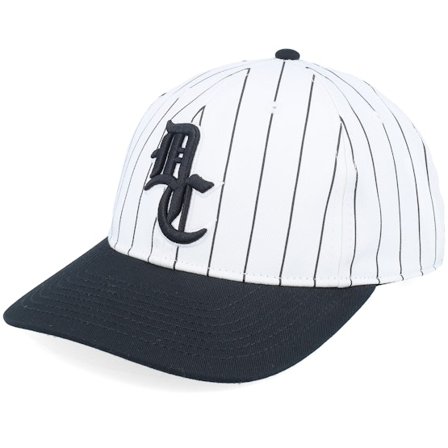 DC - Blanc adjustable Casquette - Dugout White Pinstripe Adjustable @ Hatstore