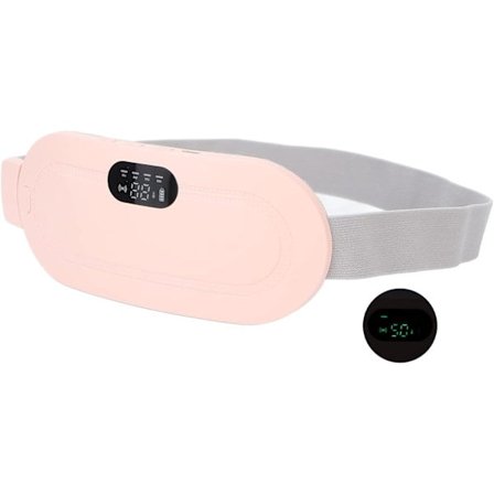 Elektrisk oppvarmende livmorbelte, 3 vibrasjonsmoduser Varm kompress Midjemassasje Varmebelte for midje mage