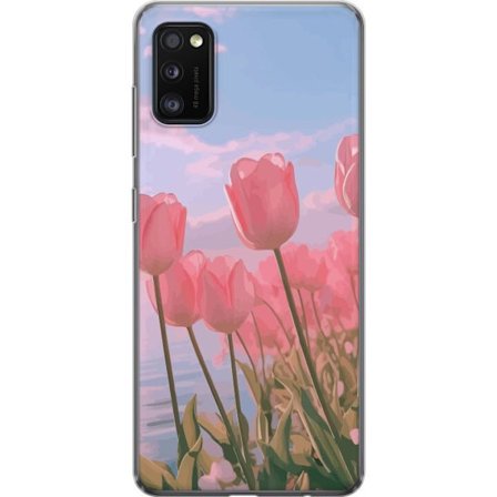Mobilskal till Samsung Galaxy A41 med Rosa Tulpaner