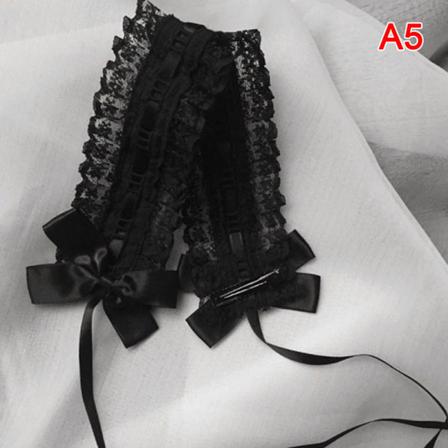Lolita Tiara Pannband Lolita Spets Rosett Knut Band Maid Gör-det-själv-huvud