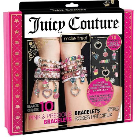 - Juicy Couture Pink And Precious - Rannekkeet - Tee-se-itse-helmikorun valmistussarja nuorille - Korujen valmistussarja tytöille