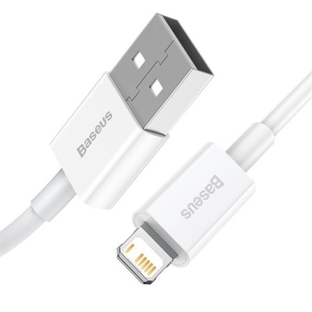 Baseus Superior Series-kabel USB til Lightning, 2,4 A, 1 m (hvit)