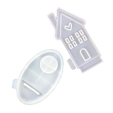 Silikonform Hus Ljusstake Hartser Molds Kärlek Hus Ljusstake Form