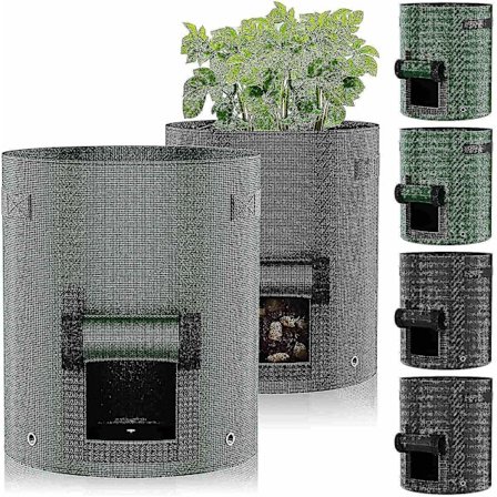 4 stk. Kartoffelplanteposer 10 Gallon Grøntsag Tomat