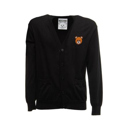 Moschino - Cardigans - Svart - Herr - Storlek: M, Herr, Storlek: M