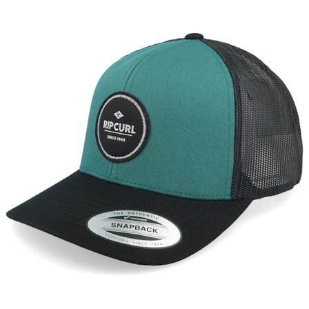 Rip Curl - Blau Trucker Cap - Routine Curve Black/Blue Trucker @ Hatstore