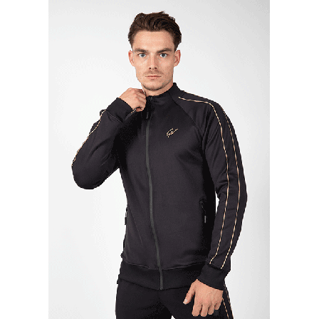 Gorilla Wear Wenden Track Jacket, Black/Gold